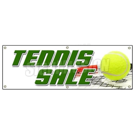 Signmission TENNIS SALE BANNER SIGN shop racquet balls shoes 50% store wide big huge B-72 Tennis